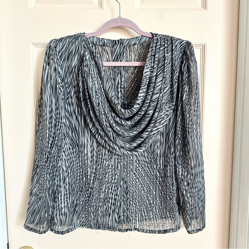 $5 SALE Grey vintage semi sheer top